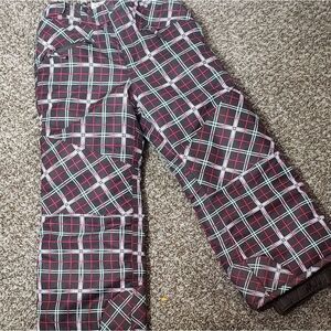Girl's snow pants brown
